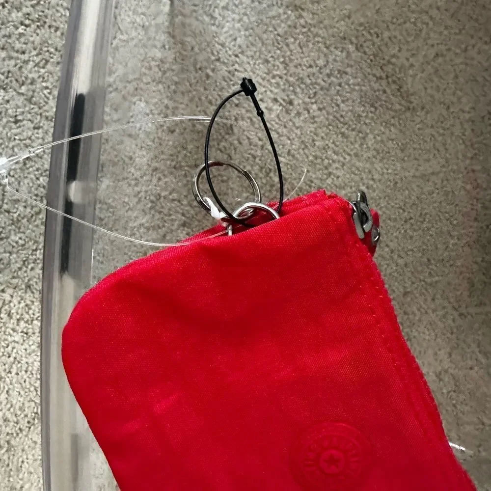 NEW Kipling Creativity Large Pouch - Bright Red